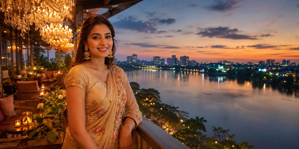 ঢাকার চা বাগান পরিবেশে বিনোদন ও লটারি অ্যাপ উপভোগ করছেন একজন খেলোয়াড়